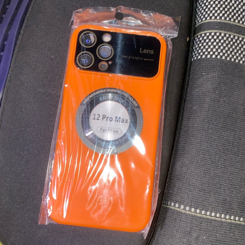 12 pro max orange phone case